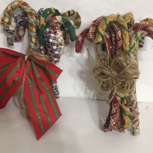 Christmas candy canes Primitive Handmade total 24